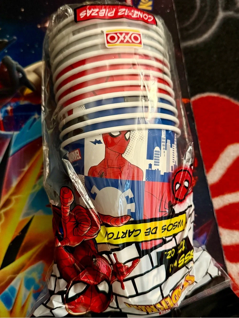 Spiderman oxxo cups